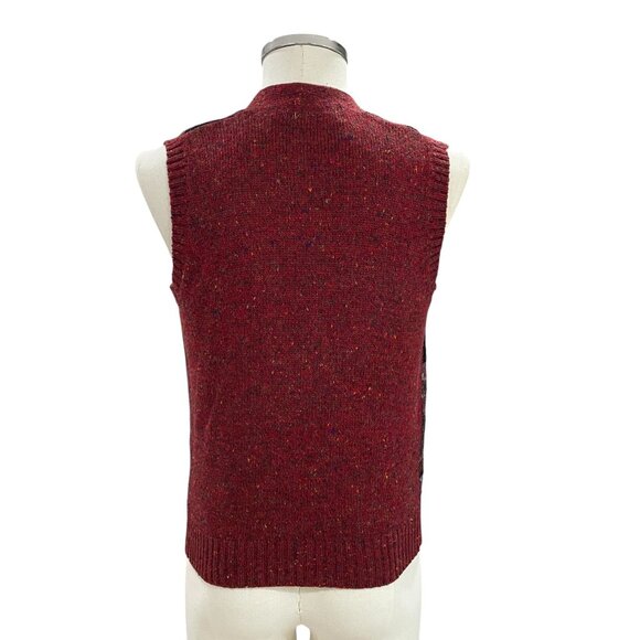 McGregor Wool Button Sweater Vest Red Plaid Grandpacore Vintage Heritage S - Picture 8 of 9